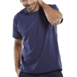 Image of Click Workwear T Shirt 180gsm XL Navy Blue Ref CLCTSNXL Up to 3 Day