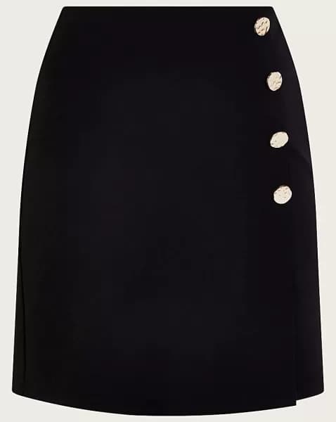 Image of 'Rita' Ponte Wrap Skirt