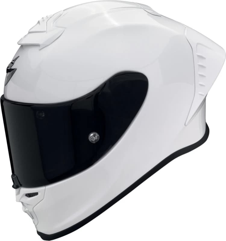 Image of Scorpion EXO-R1 Evo Air FIM Racing #1 Solid Pearl White Full Face Helmet Size XL