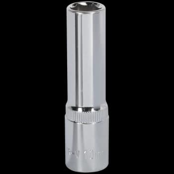 Image of Sealey 3/8" Drive Polished Deep Hexagon WallDrive Socket Metric 3/8" 10mm