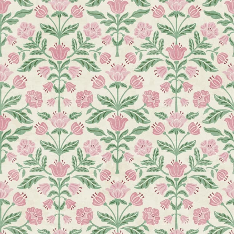 Image of Arthouse Modern Floral Damask Green / Pink Wallpaper Pink unisex One Size
