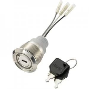 Image of TRU COMPONENTS LAS1 AGQ3 0 11Y21R G12V Tamper proof pushbutton 250 V AC 5 A 1 x OffOn IP40 latch