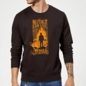 Image of Harry Potter Neither Can Live Sweatshirt - Black - XL