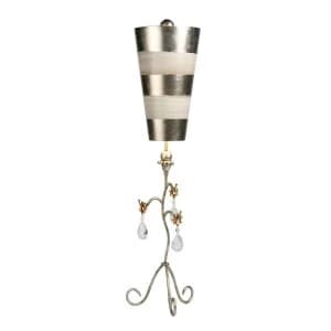 Image of 1 Light Table Lamp Silver, Cream, E27