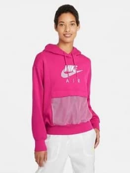Image of Nike Air Nsw Oth Hoody (curve), Pink, Size 22-24=2X, Women