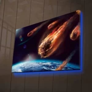 Image of NASA-009 Multicolor Decorative LED Lighted Canvas Painting