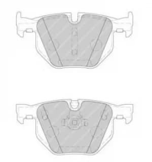 Image of Ferodo FDB1748 Brake Pad Set Rear Axle Premier Car