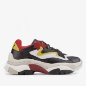 Image of Ash Womens Addict Chunky Running Style Trainers - Red/White - UK 7