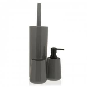 Image of Linea Linea Bathroom Accessories 3 Set - Grey