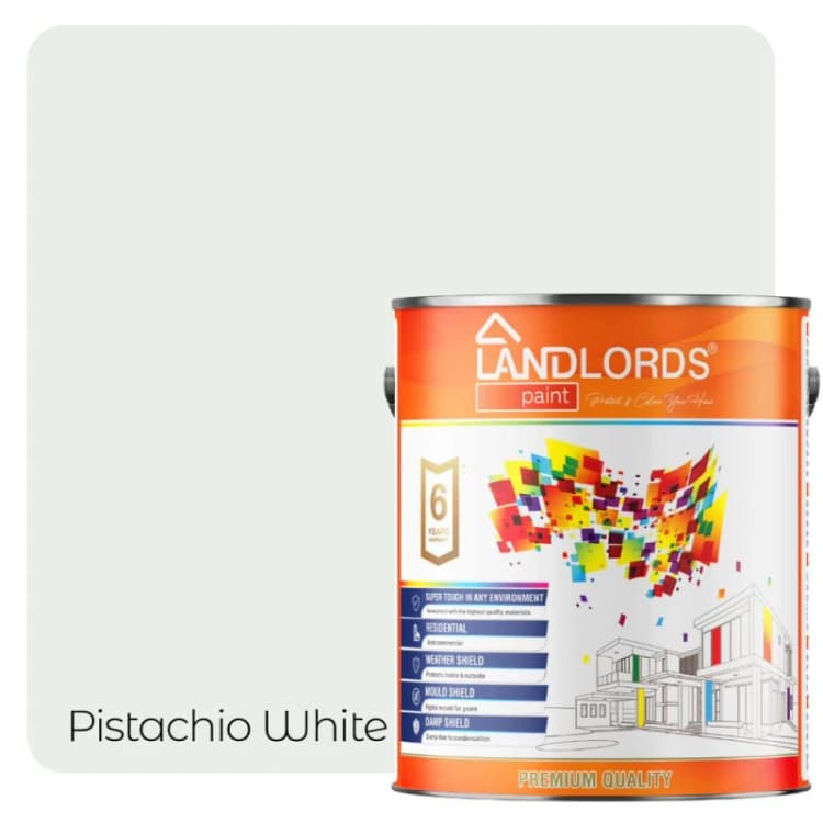Image of LANDLORDS PAINT Barn Paint - 20L in Pistachio White Pistachio White Unisex 20L