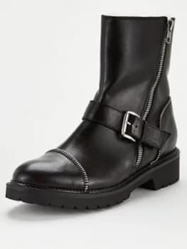 Image of KURT GEIGER LONDON Rudie Ankle Boots - Black, Size 5, Women