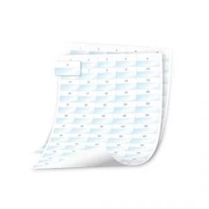 Image of Dymo 41x23mm Rhino XTL Laminated Cable Wrap Sheet Labels 2040 Labels