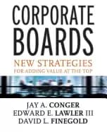 Image of corporate boards new strategies for adding value at the top
