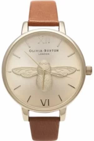 Image of Ladies Olivia Burton Animal Motif 3D Bee Big Dial Watch OB15AM54