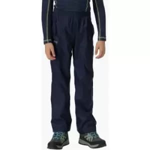 Image of Regatta Boys & Girls Kids Pack It Lightweight Waterproof Overtrousers 2 Years - Waist 52 - 53cm (Height 92 cm)