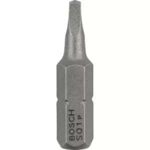 Image of Bosch Square Extra Hard Screwdriver Bit R1 Square 25mm Pack of 3