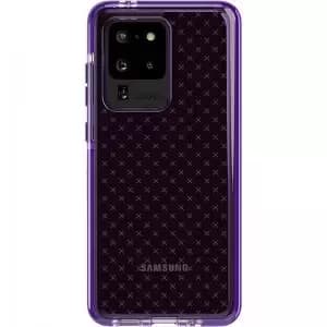 Image of Tech 21 Evo Check Violet Samsung Galaxy S20 Ultra Mobile Phone Case