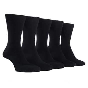 Image of Farah 5 Pack Bamboo Socks Mens - Black