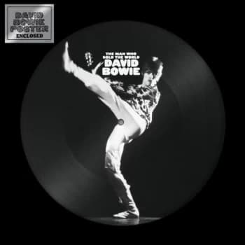 Image of David Bowie The Man Who Sold The World + Poster - Sealed 2021 UK picture disc LP DBMANPD1972