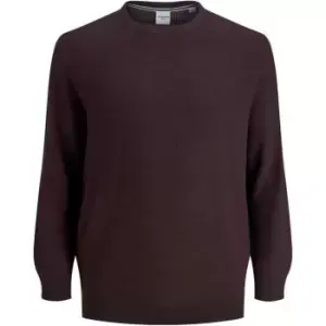 Image of Jack and Jones Knit Crew Plus Size - Brown