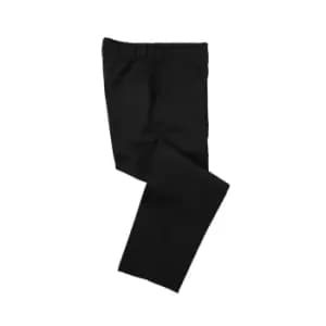 Image of Dennys Unisex Black Elasticated Trouser / Chefswear (XL) (Black)