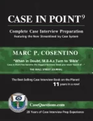 Image of case in point 9 complete case interview preparation cosentino marc p
