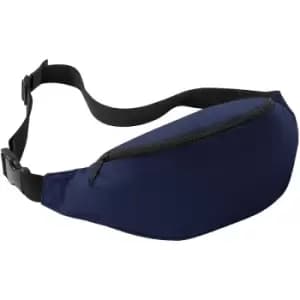 Image of Adjustable Belt Bag (2.5 Litres) (Pack of 2) (One Size) (French Navy) - Bagbase