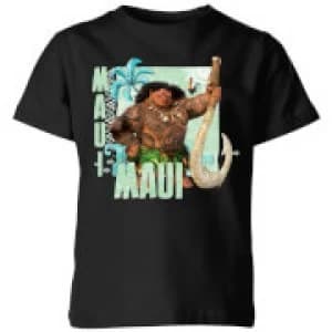 Image of Moana Maui Kids T-Shirt - Black - 5-6 Years