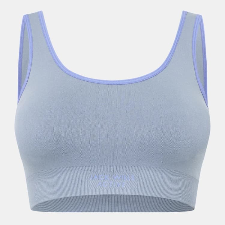 Image of Jack Wills Tipped Scoop Bra - Grey Grey 8