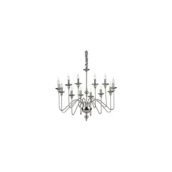 Image of Ideal Lux Artu' - 12 Light Crystal Chandelier Chrome Finish, E14