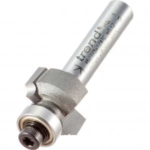 Image of Trend Bearing Guided Ovolo and Round Router Cutter 15.9mm 7.9mm 1/4"
