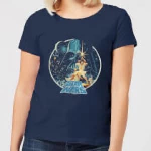 Image of Star Wars Vintage Victory Womens T-Shirt - Navy - M