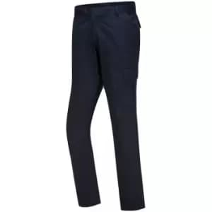 Image of Portwest - Dark Navy Sz 28 Short Stretch Slim Combat Work Trouser