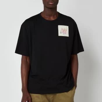 Image of Ted Baker Mens Nofan Embroidered Logo T-Shirt - Black - 5/XL