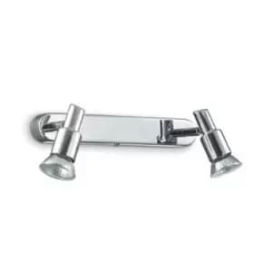 Image of Slem 2 Light Indoor Flush Light Chrome, GU10
