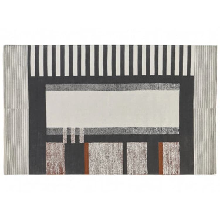 Image of Beliani Rug Kakinada Multicolour 140 X 200 Cm Cotton