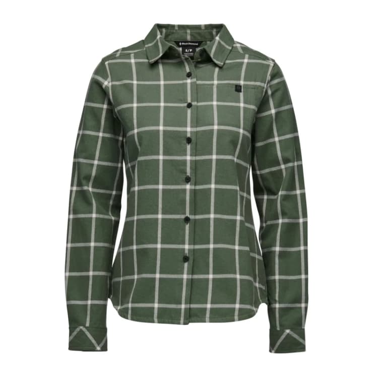 Image of Womens flannel shirt Black Diamond Serenity Vert Female XL