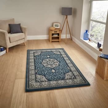 Image of Heritage 4400 Dark Blue 80cm x 140cm Rectangle - Blue