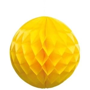 Image of Globo Honeycomb Ball Decoration (Yellow)