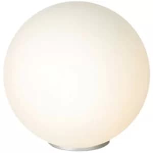 Image of Linea Verdace Bolla Globe Table Lamp Satin Nickel
