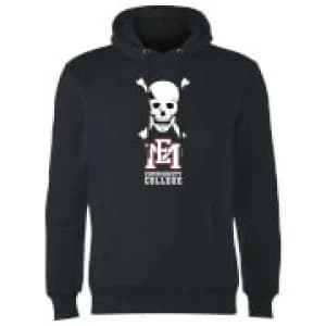 Image of East Mississippi Community College Skull and Logo Hoodie - Black - XL