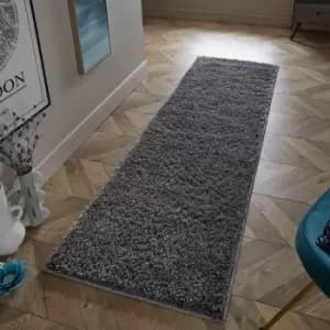 Image of Esselle Larissa Charcoal Shaggy Runner 67 x 200cm