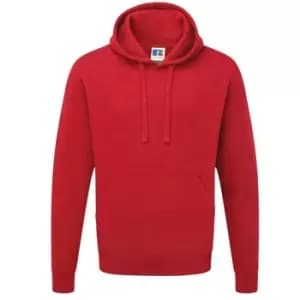 Image of Russell Colour Mens Hooded Sweatshirt / Hoodie (S) (Classic Red)