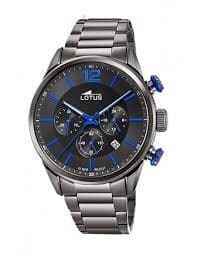 Image of Lotus Black and Grey Chronograph Watch - L18686/3