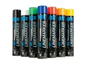 Image of OX Tools OX-T022607 OX 750ML Permanent Line Marker Spray Black