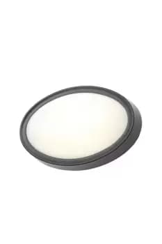 Image of Forum Lighting 8W Coast Oxford Oval LED Flush Light Black 4000K - CZ-31751-BLK