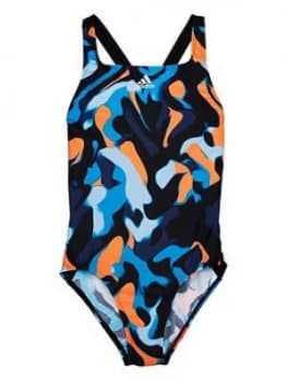 Image of Adidas Youth Girls Primeblue Suit - Black
