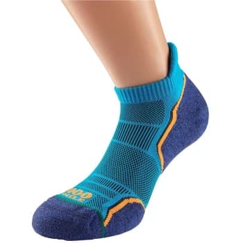 Image of 1000 Mile - Run Socklet Mens (Twin Pack) - XLarge - Kingfisher/Navy