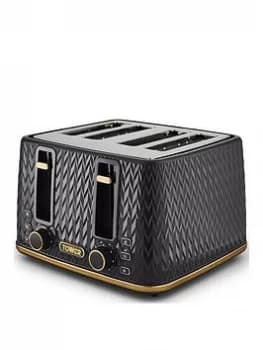 Image of Tower Empire T20061BLK 4 Slice Toaster
