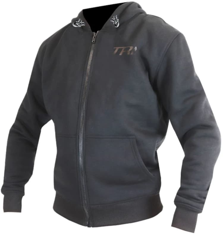 Image of Trilobite 2471 Binder Riding Hoodie With Zip Men Black Vel Size 2XL